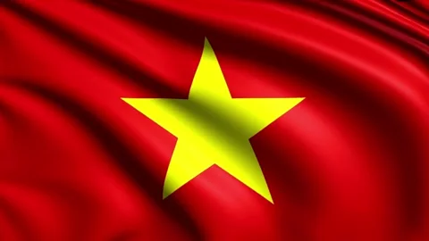 Vietnam flag waving in the wind Stock Footage 333741171
