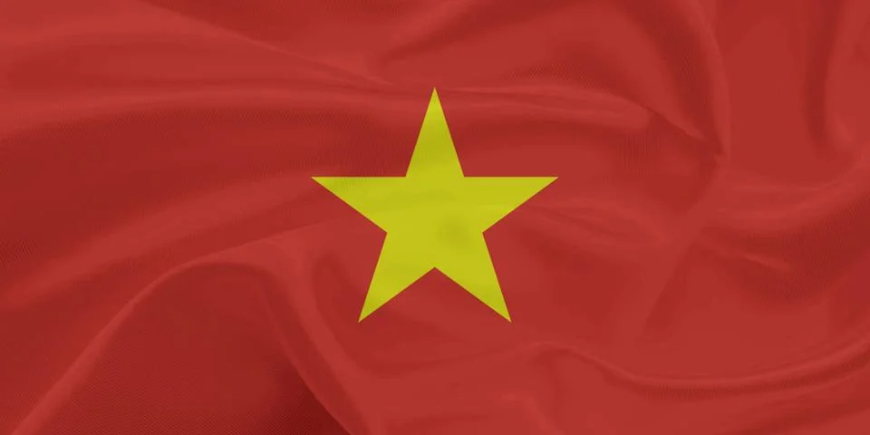 Vietnam Flag Wind Waving Stock Photos
