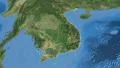 Vietnam, glide over the map, outlined 4k or 4k+ Resolution