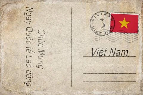 Vietnam Labor Day Background 스톡 일러스트