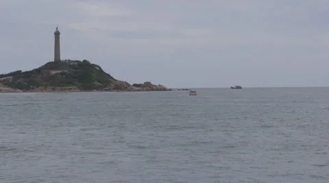 Vietnam Lighthouse Wide Stock Footage 54372911