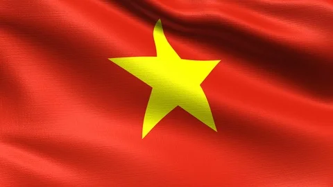 Vietnam Looping Flag 4K Stock Footage 108120475