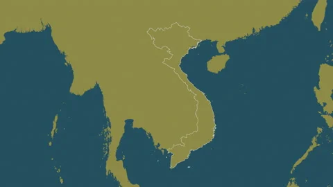 Vietnam map - drive. Border. Pattern. Stock Footage 150333447