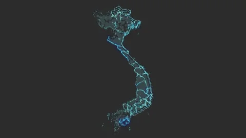 Vietnam map Stock-Footage 169459219