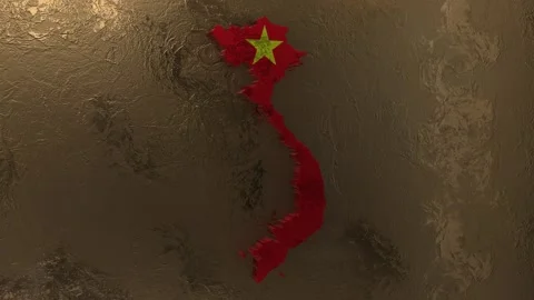 Vietnam Map Stock Footage 277869322