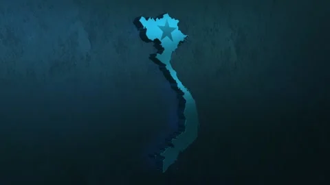 Vietnam Map Stock Footage 277904279