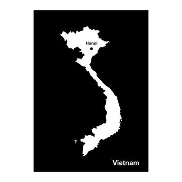 Vietnam map icon Stock Illustration