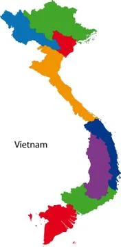 Vietnam map Stock Illustration