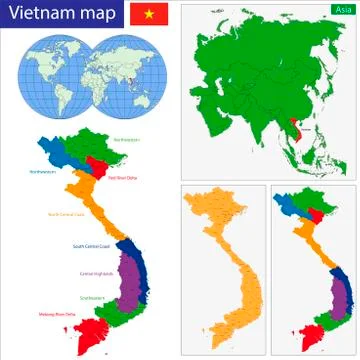 Vietnam map Stock Illustration