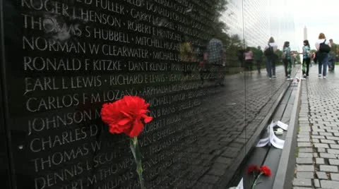 Vietnam Memorial Stock Footage