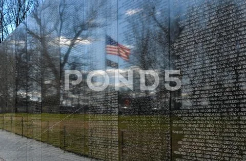 Vietnam memorial in washington dc Stock Photos