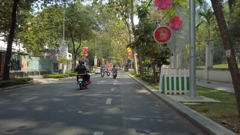 Vietnam Moped traffic Hyperlapse Stock-Footage 106839581
