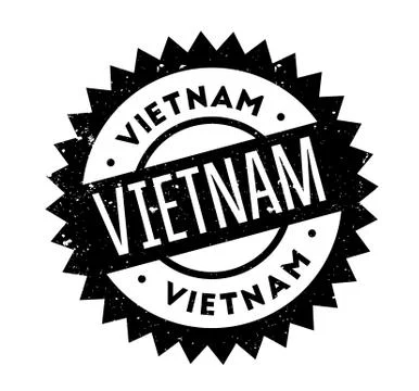Vietnam rubber stamp Stock Illustration