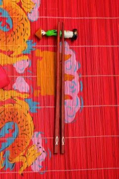 Vietnam table setting Stock Photos