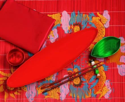 Vietnam table setting Stock Photos