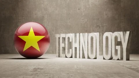 Vietnam. Technology Concept. Illustrazione stock