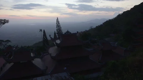 Vietnam Tempel Sunset 2 Video stock 54374293