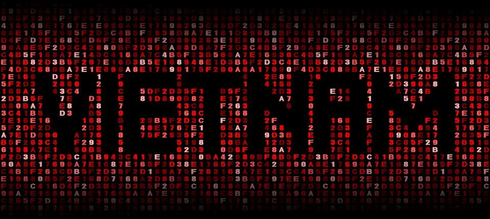 Vietnam text on hex code illustration Stock Illustration