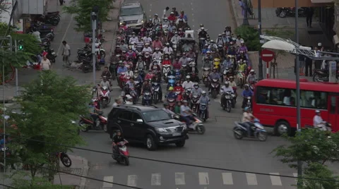 Vietnam Traffic 1 Video stock 54362785