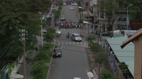 Vietnam Traffic 3 Stock Footage 54363529