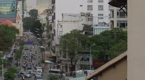 Vietnam Traffic 5 Video stock 54363042