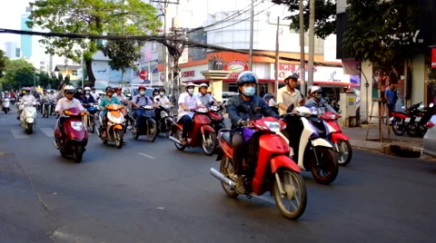 Vietnam Traffic Stock Footage 48438200