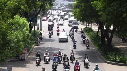 Vietnam traffic Stock Footage 74505707