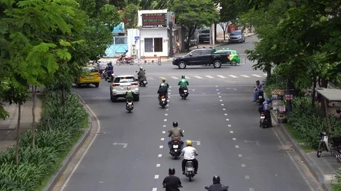 Vietnam traffic Stock Footage 74506757