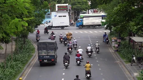 Vietnam traffic Stock Footage 74506844