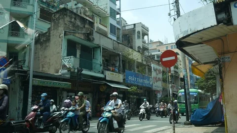 Vietnam Traffic Stock Footage 108157779