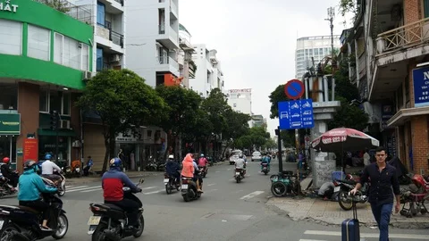 Vietnam Traffic Video stock 108159450