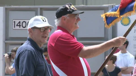 Vietnam Veteran Video stock 25325635