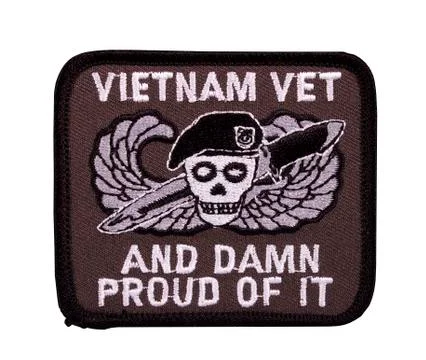 Vietnam veteran patch 库存照片