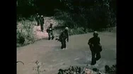 Vietnam War – 1965 – U.s. Soldiers On A Jungle Patrol Stock Footage
