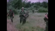 Vietnam War - Bong Son Battle 1966 - Us Patrol 03 Stock Footage