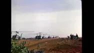 Vietnam War - Helicopter Fleet 01 Stock Footage