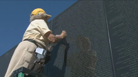 Vietnam War Memorial Video stock 27842839