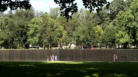 Vietnam War Memorial Stock Footage 41357144