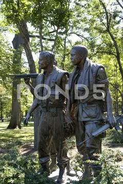 Vietnam war memorial statue Stock Photos