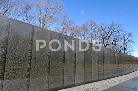 Vietnam war memorial in washington dc Stock Photos