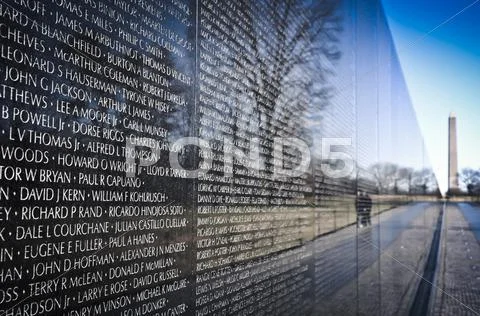 Vietnam war memorial in washington dc Stock Photos
