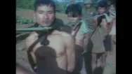 Vietnam War - Operation Piranha 1965 - Vietcongs In Pow Camp  Stock Footage
