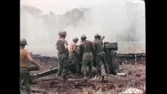Vietnam War - Us Artillery  Stock Footage