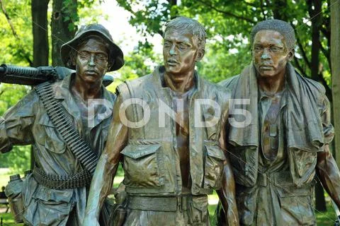 Vietnam war veterans memorial in washington dc Stock Photos