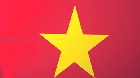 Vietnam Waving Flag Stock Footage 10762819