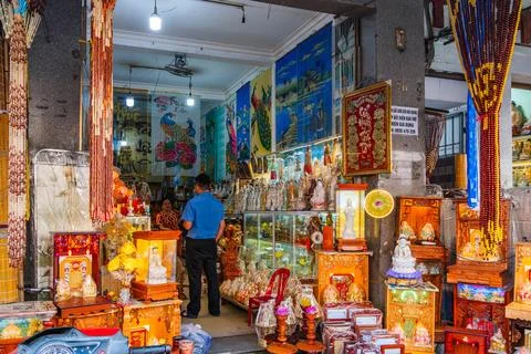 Vietnamese Buddhist Shrines and Statues Boutique Stock Photos