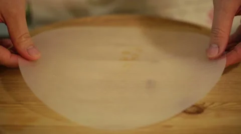 Vietnamese chef making traditional spring rolls. Stock Footage 51741240