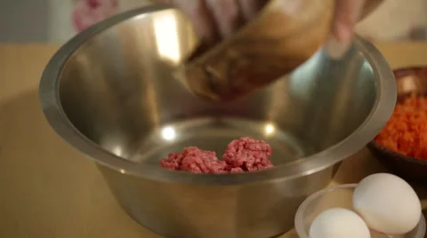 Vietnamese chef making traditional spring rolls. Fast motion Stock Footage 51741256