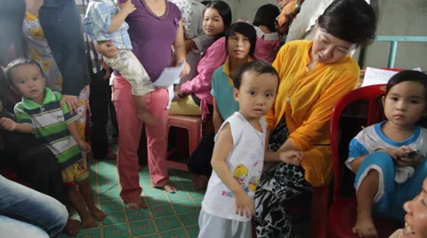 Vietnamese Children Stock Footage 32277869