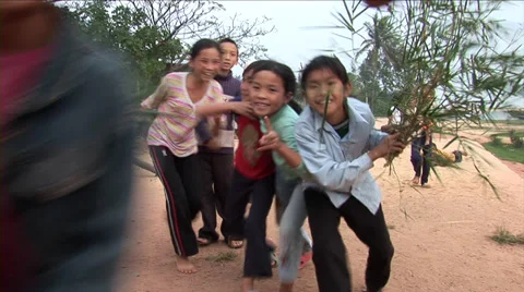 Vietnamese Children Playing Vídeo Stock 39140862